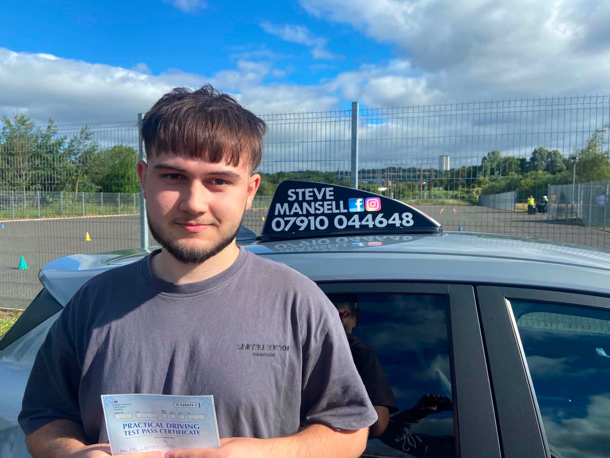 Layton Smith — passed first time